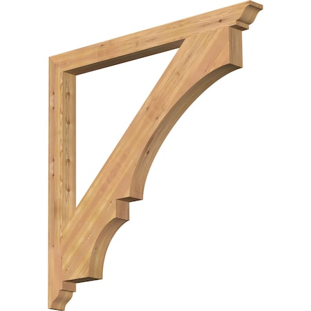 Balboa Traditional Smooth Bracket, Western Red Cedar, 3 1/2W X 46D X 46H